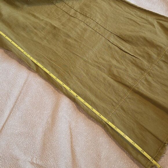 Wearables Wide Leg Linen Blend, Green XL - Picture 10 of 12